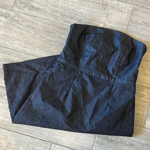 Dark Blue Strapless Dress